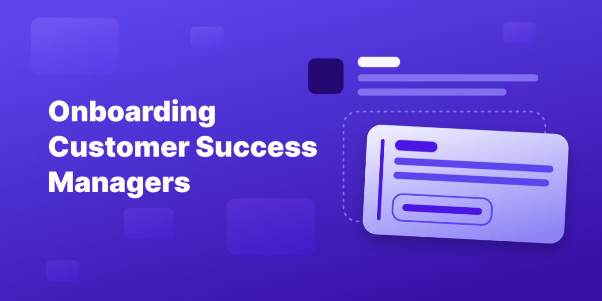 onboarding customer success managers